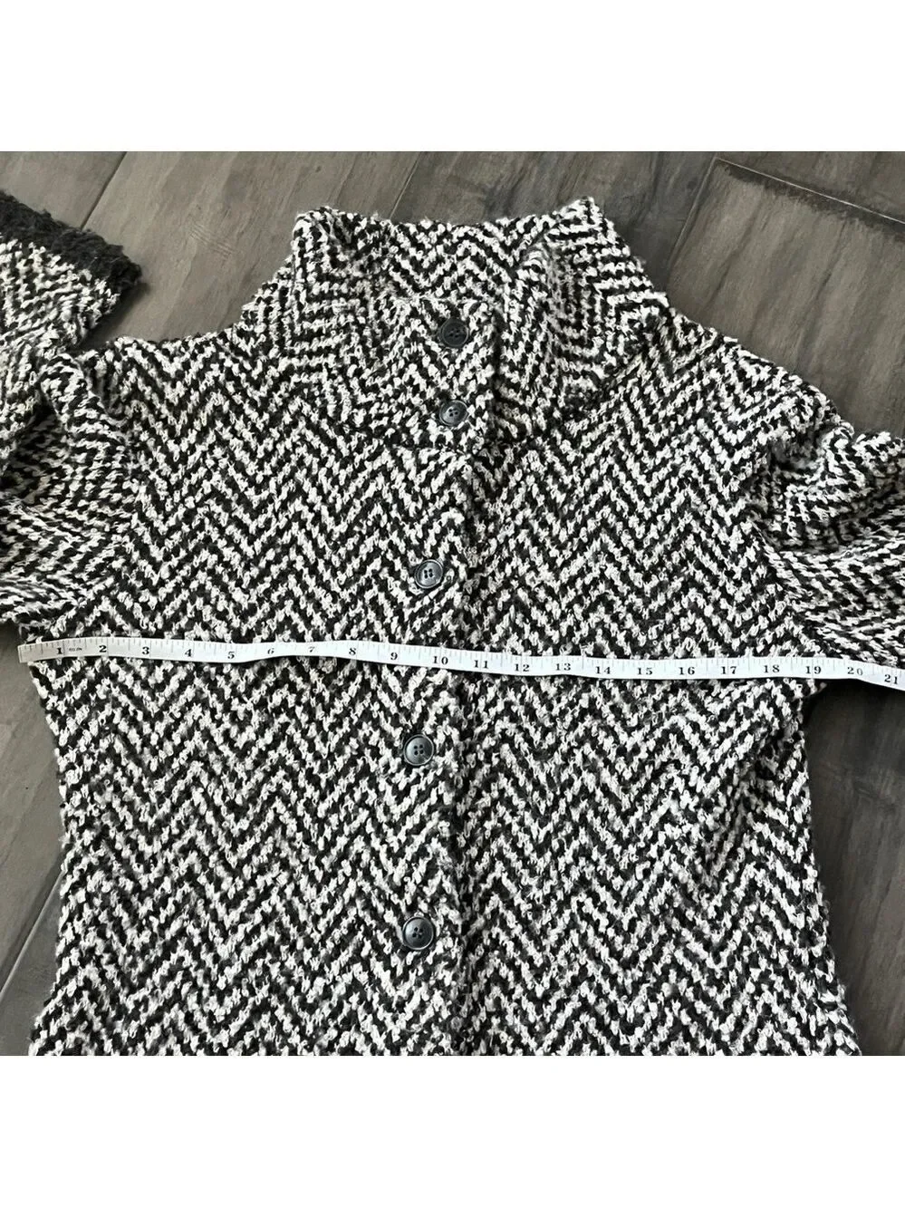 Skovhuus Italian Button-Up Sweater Jacket - Size Small